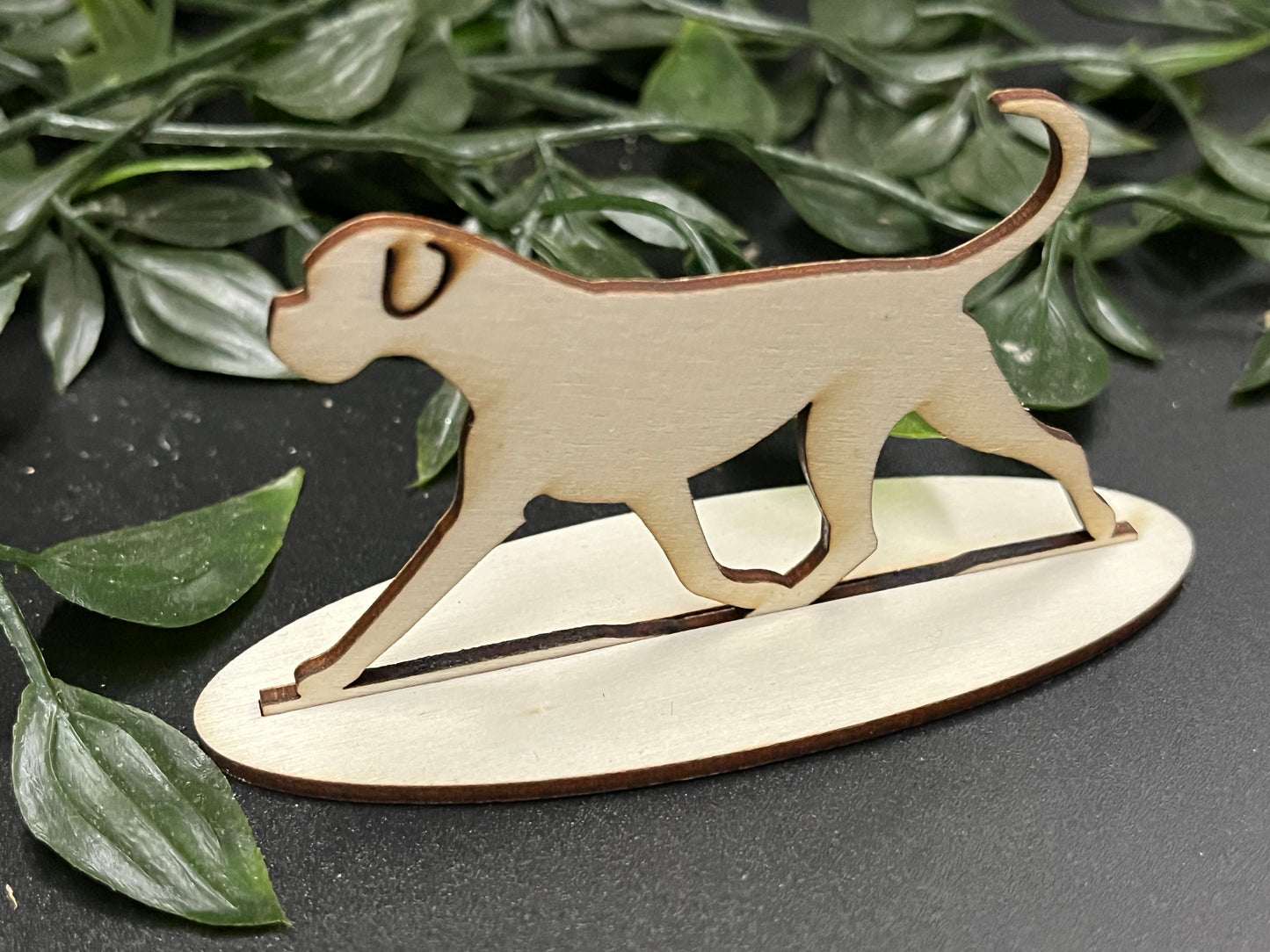 Boxer Dog wood ornament