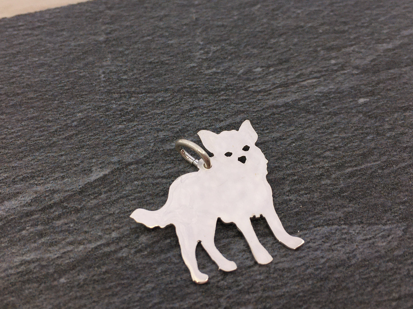 Chorkie sterling silver pendant