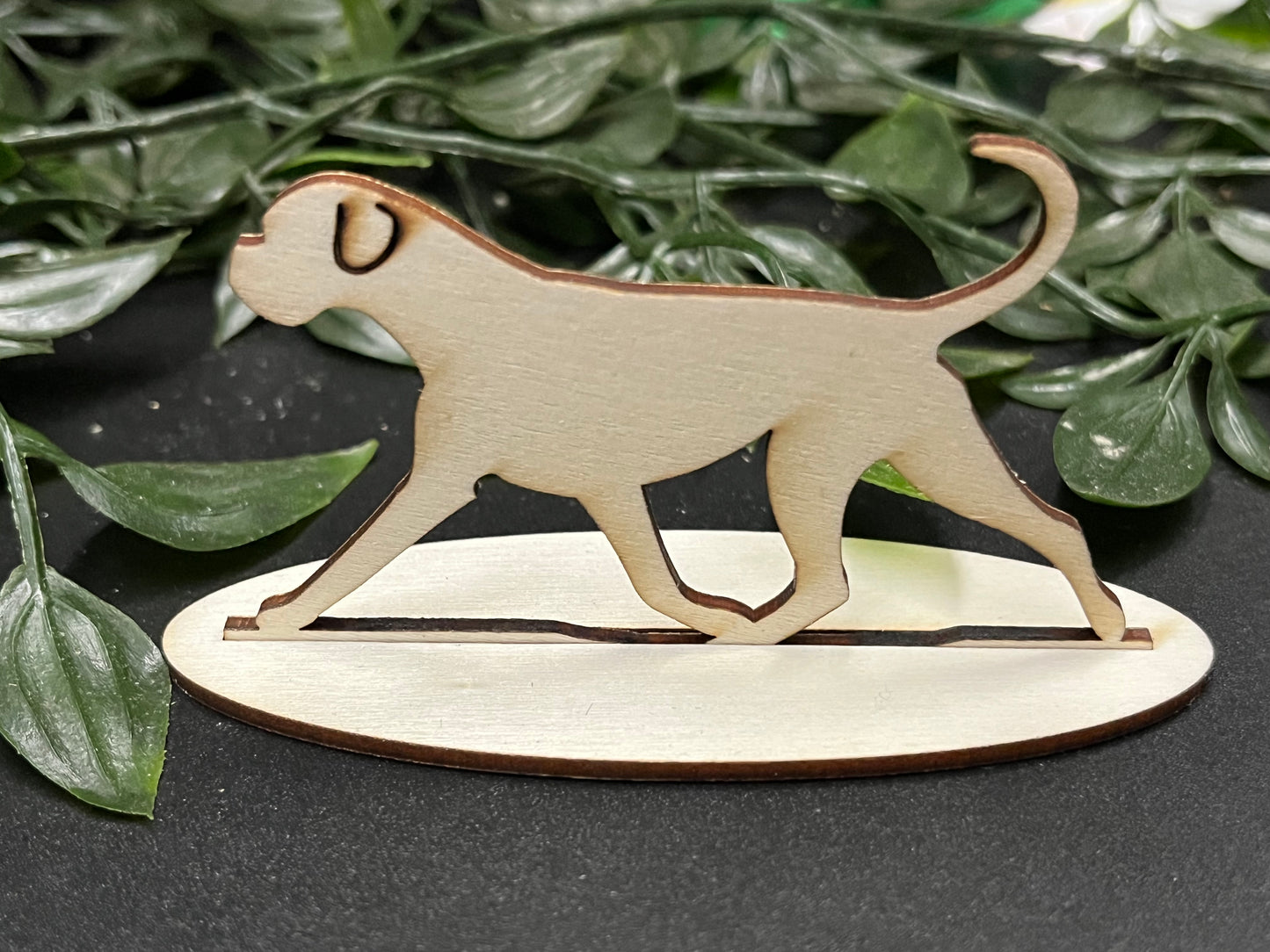Boxer Dog wood ornament