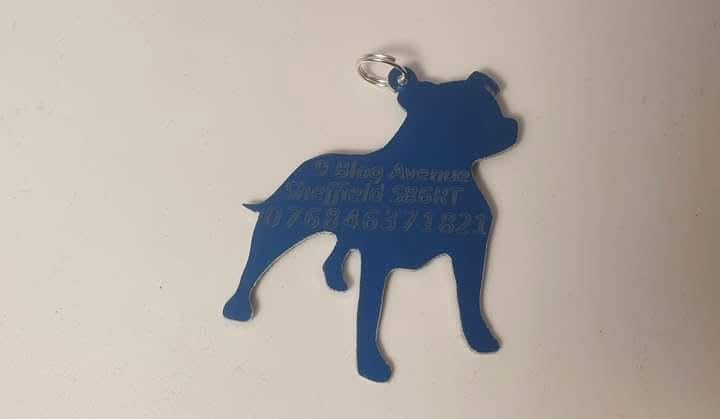 Staffy Dog Tag