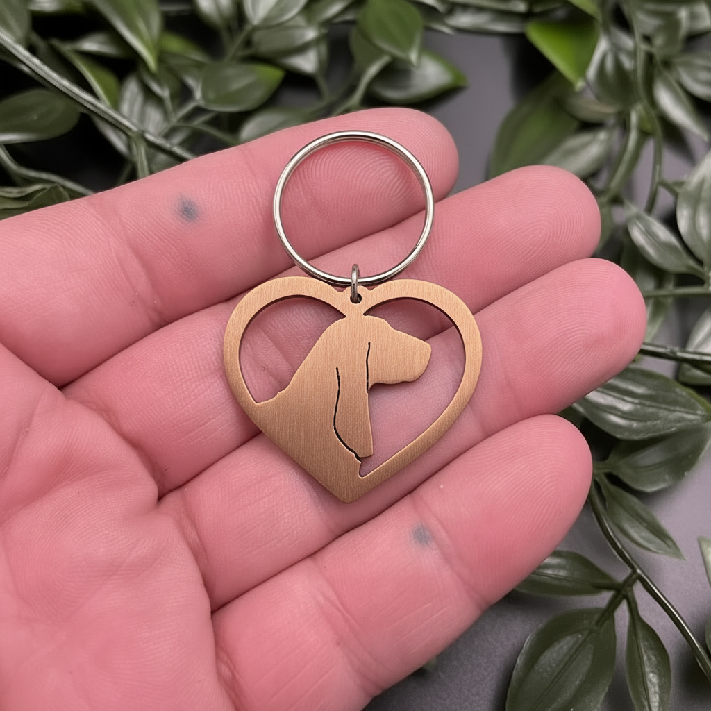 Basset Hound Keyring