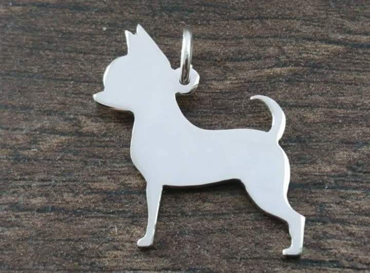 Chihuahua pendant sterling silver