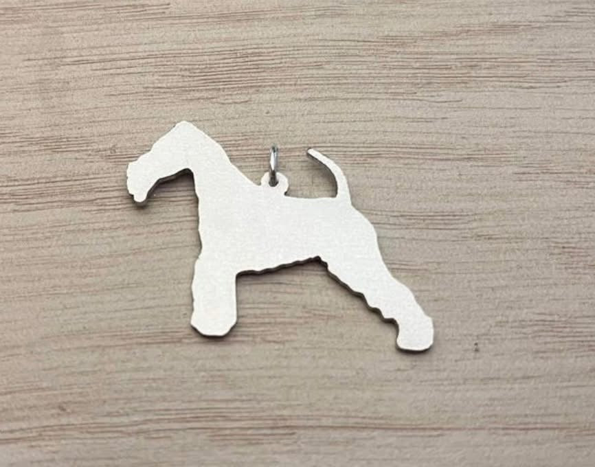 Fox terrier pendant sterling silver
