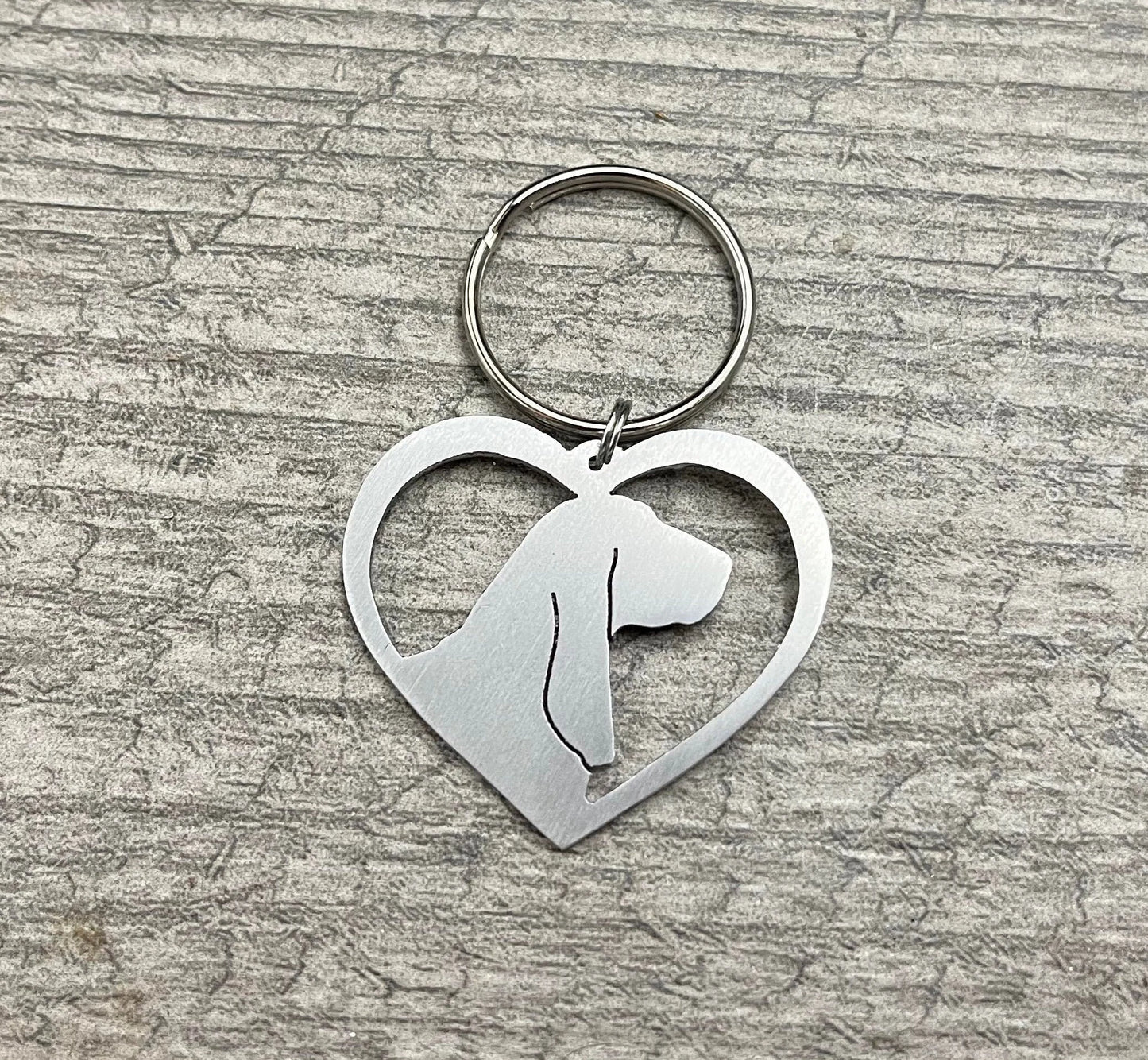 Basset hound Keyring