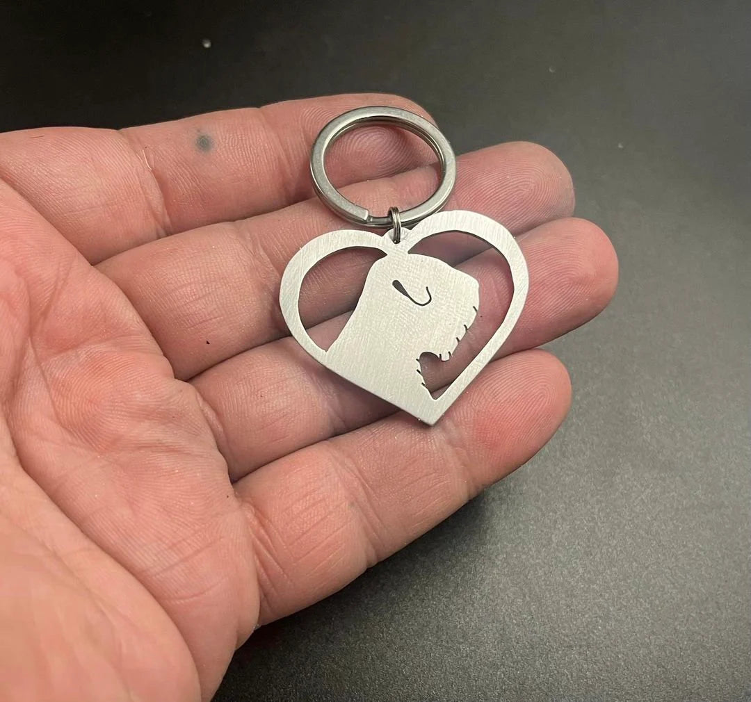 Black russian keyring