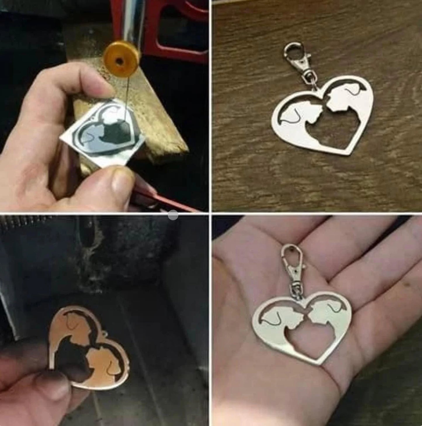 German wirehaired pointer keyring