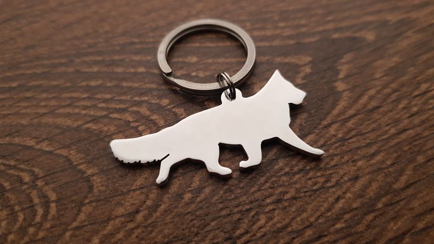 German Shepherd keyring