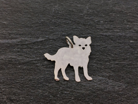 Chorkie sterling silver pendant