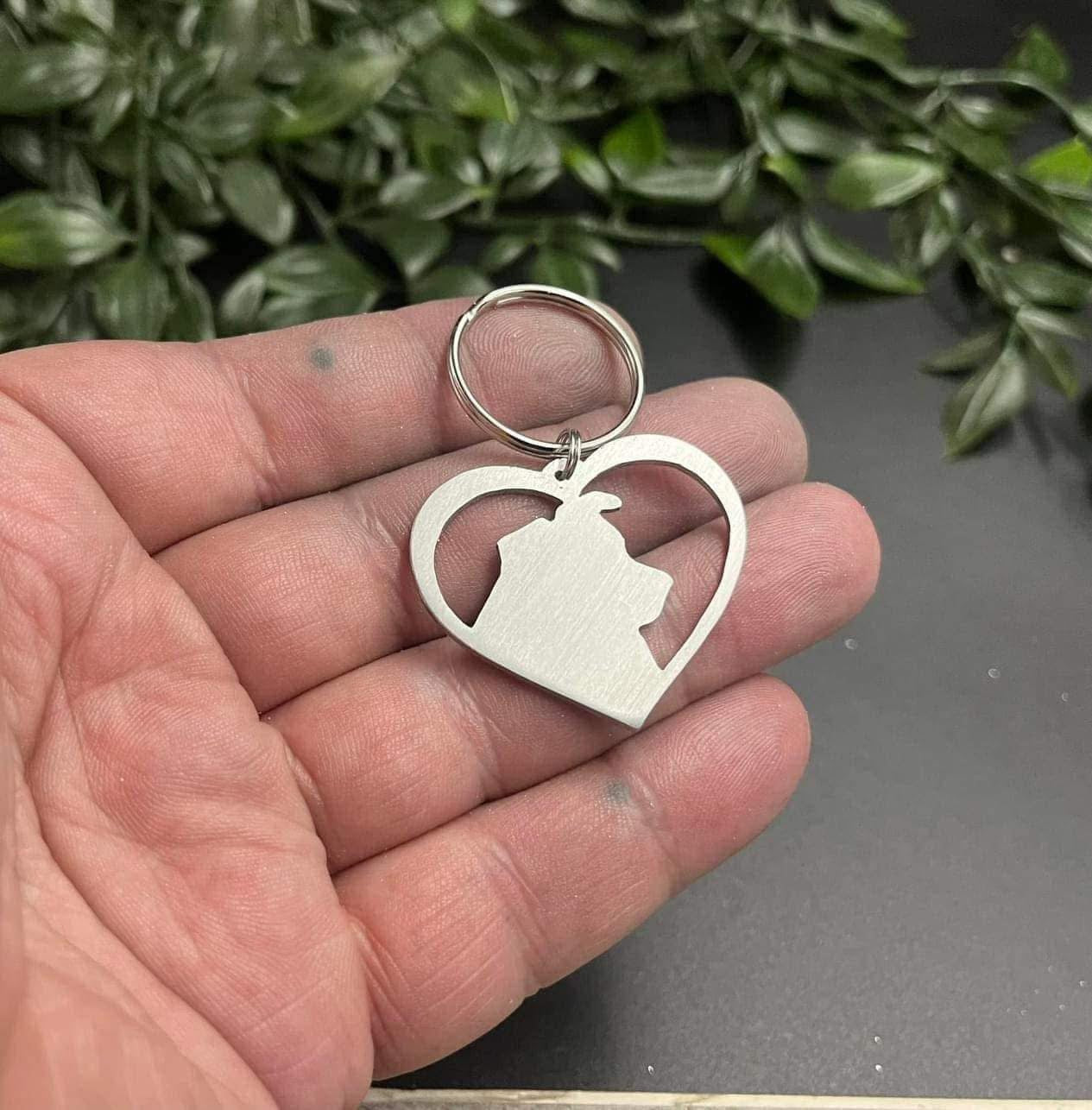 Border Collie Keyring