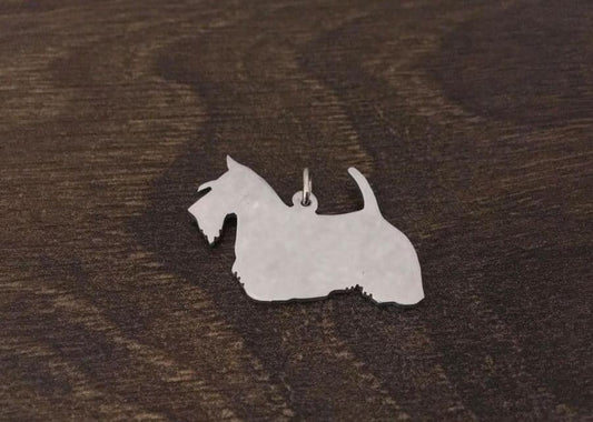Scottish Terrier sterling silver pendant