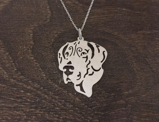 Great Dane sterling silver pendant