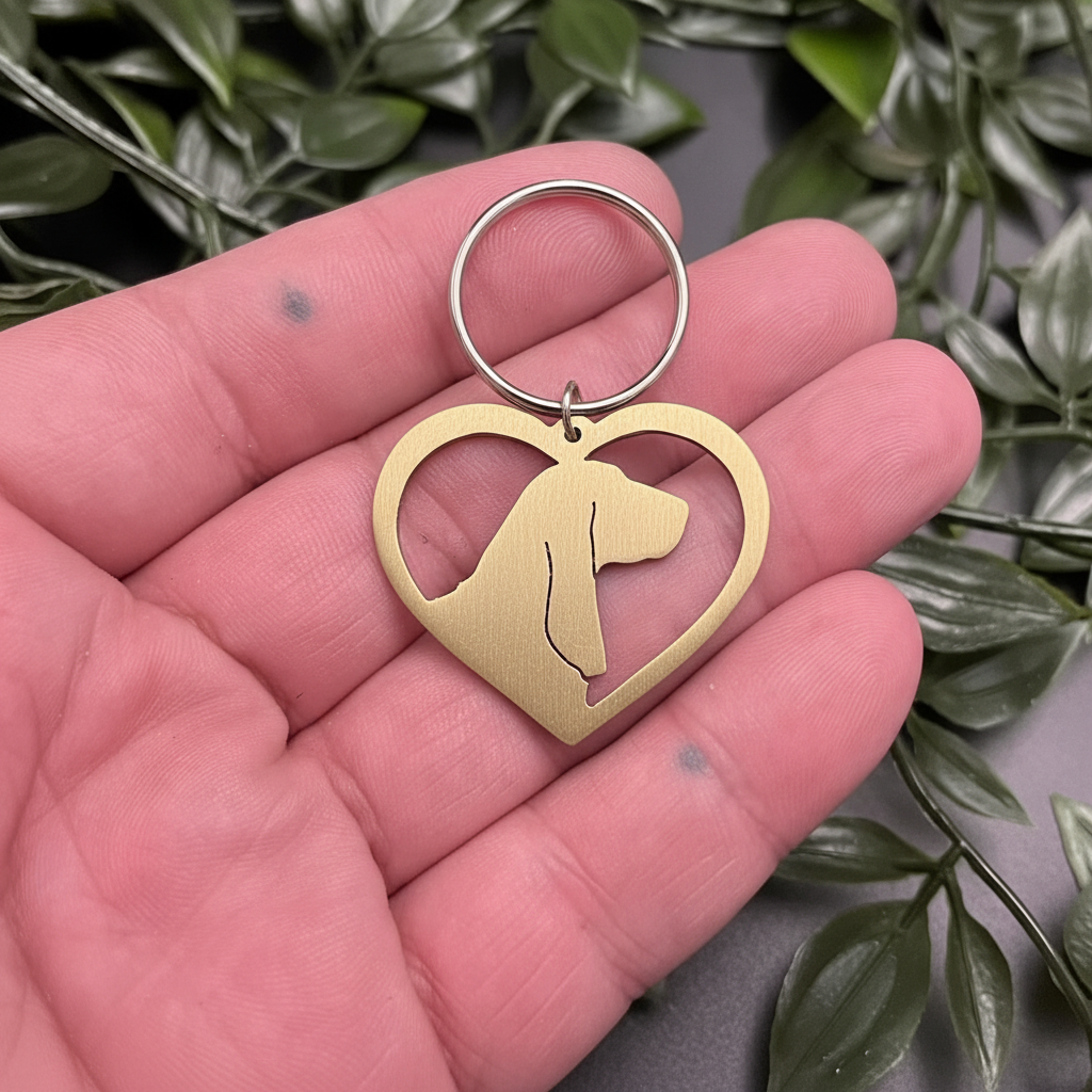 Basset Hound Keyring