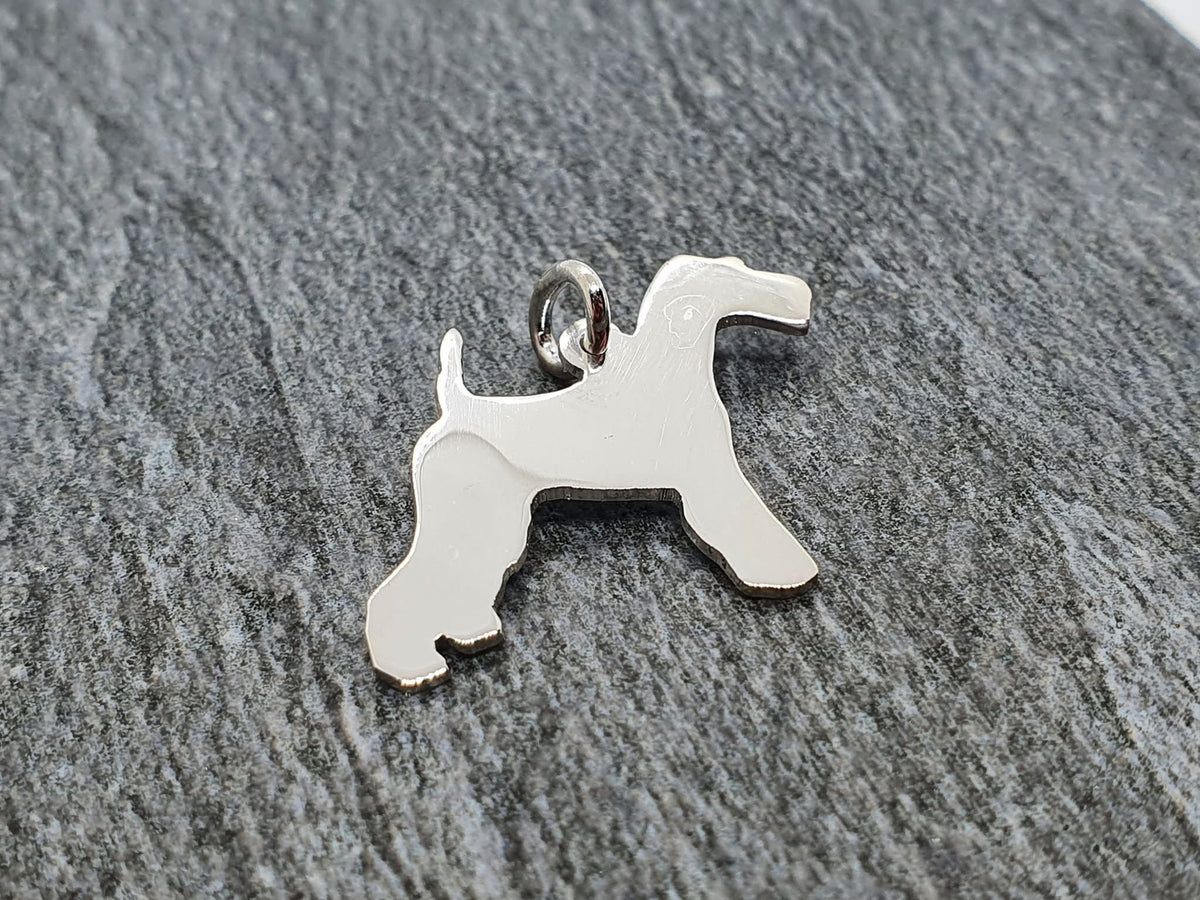 Fox terrier pendant sterling silver