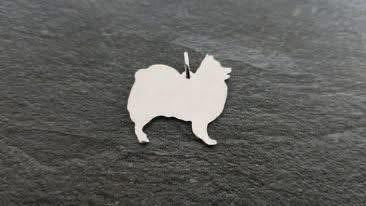 Japanese Spitz pendant sterling silver
