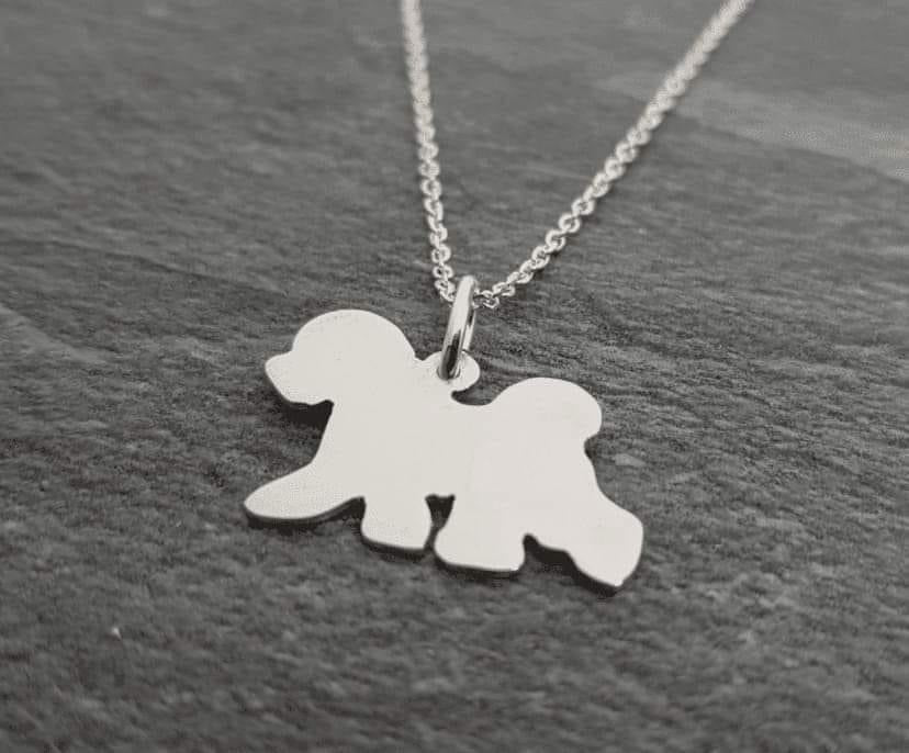 Bichon pendant sterling silver