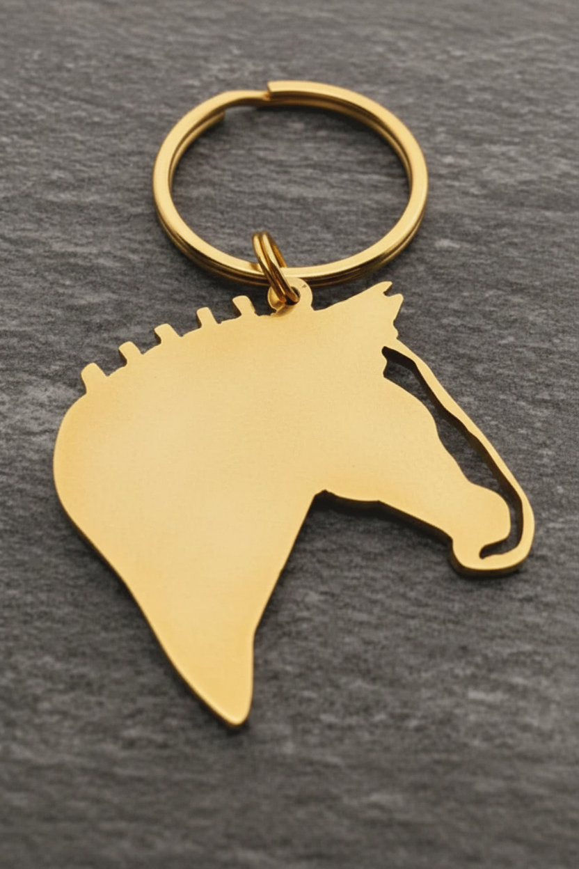 Clydesdale horse Keyring