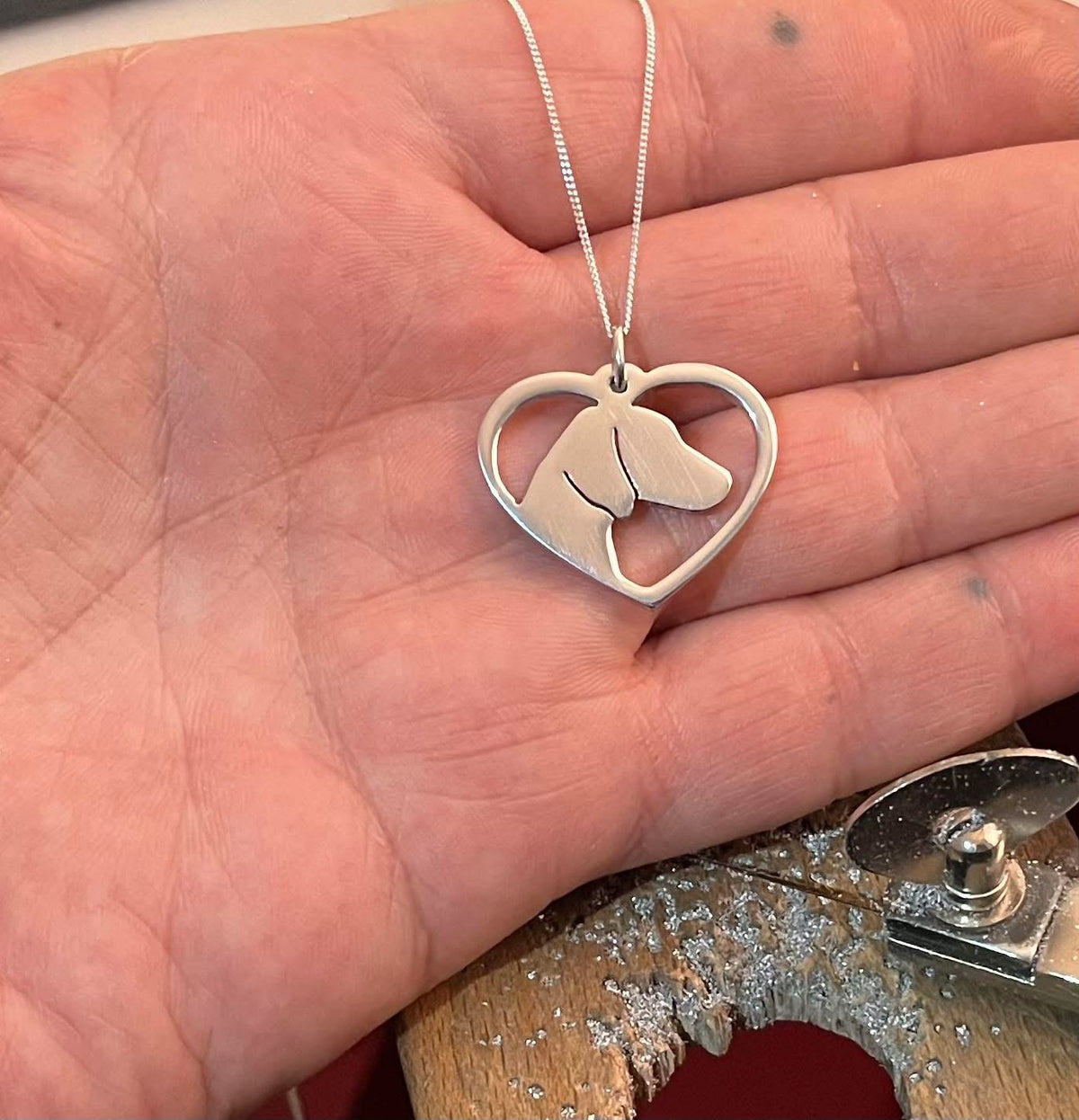 Vizsla pendant sterling silver