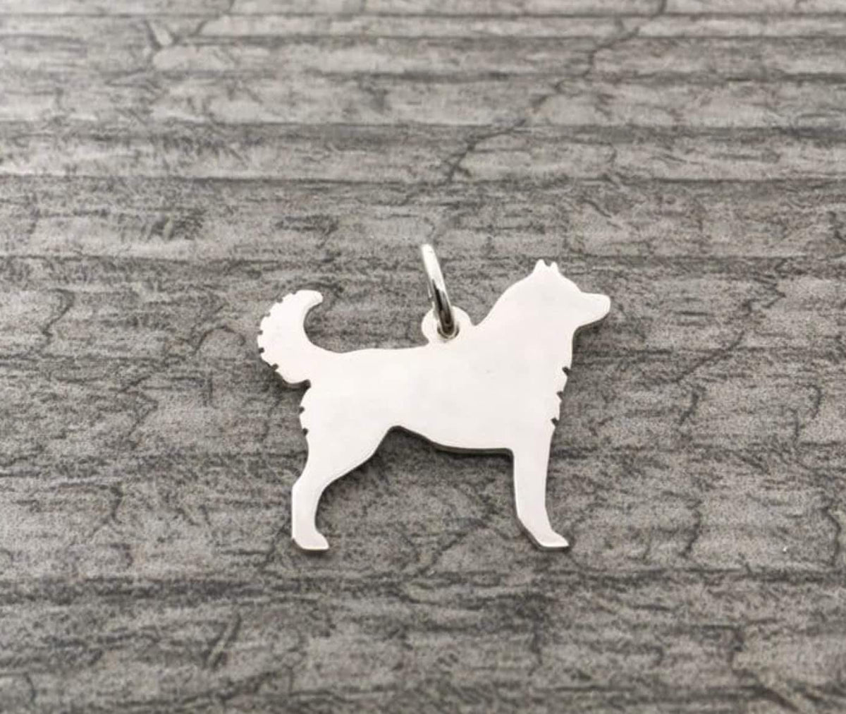 Husky pendant sterling silver