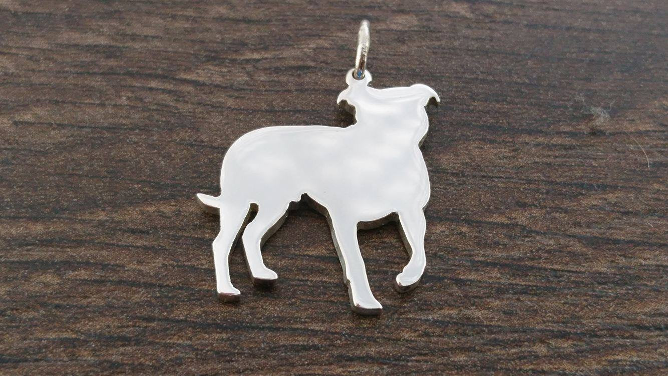 The Staffy pendant sterling silver