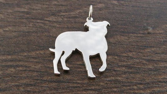 The Staffy pendant sterling silver