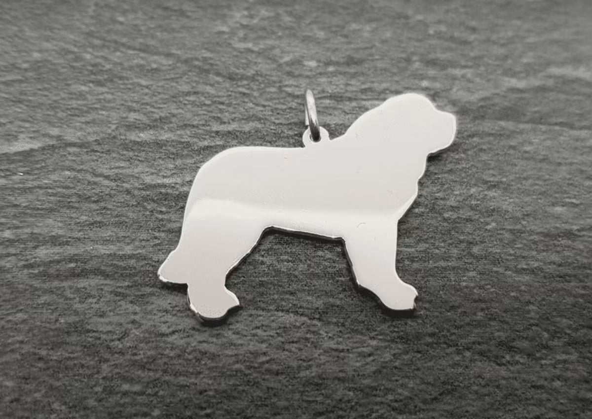 St Bernard pendant sterling silver
