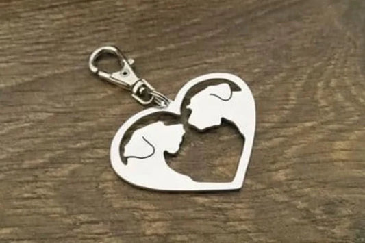 German wirehaired pointer keyring